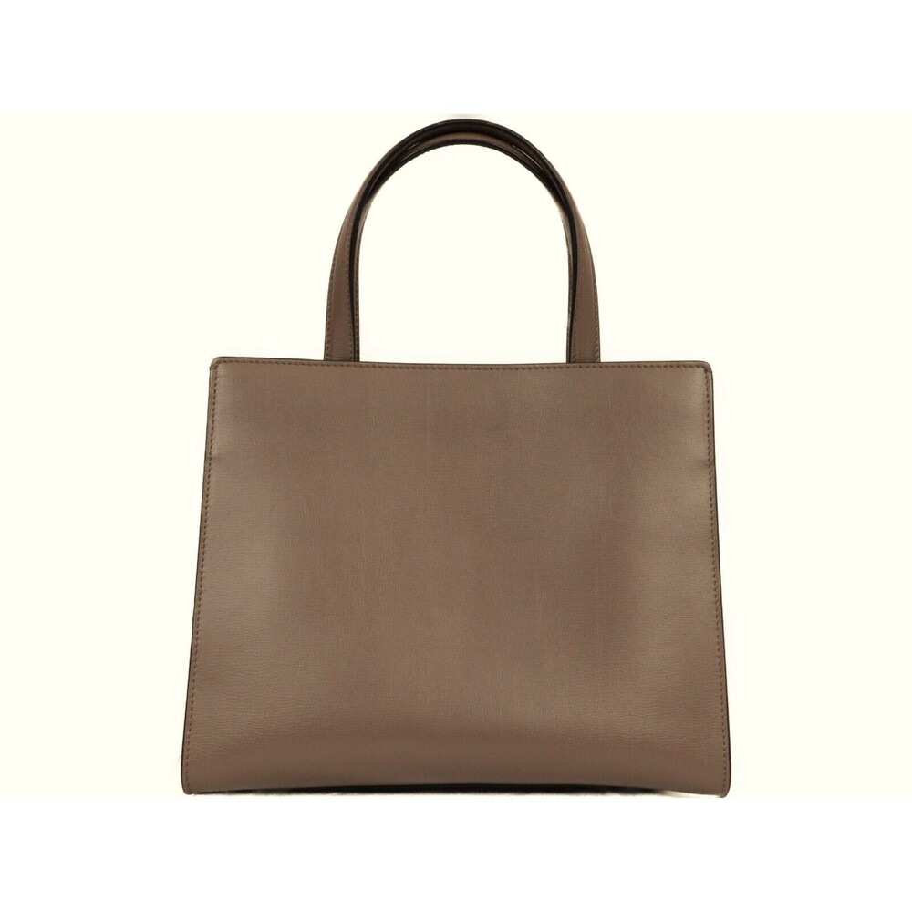 Salvatore Ferragamo Shoulder Beige Tan Ribbon Bag Pink Leather Vara Handbag
